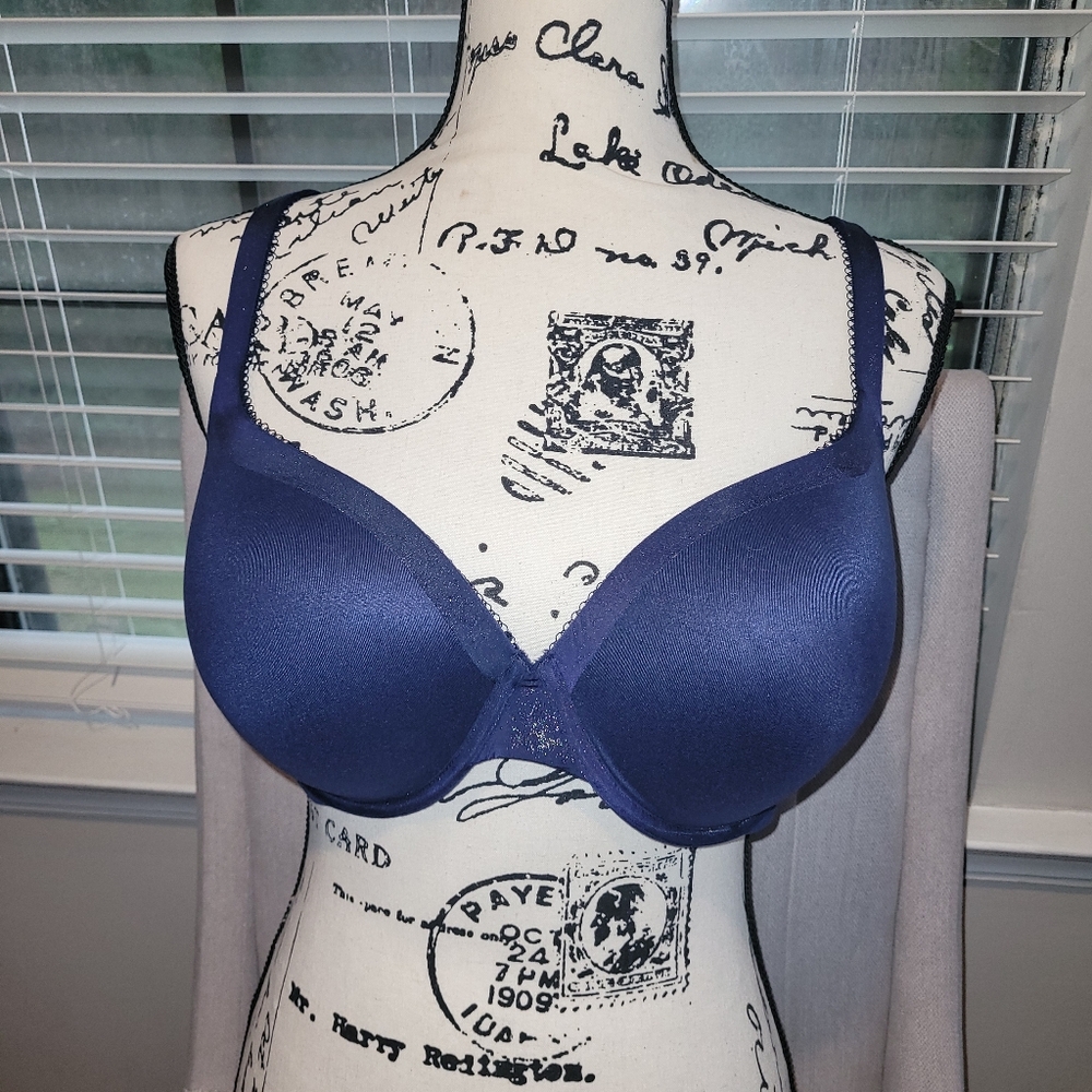 VICTORIA'S SECRET SIZE 38D Elegant Blue Women's Bra. Used Excelent Condition